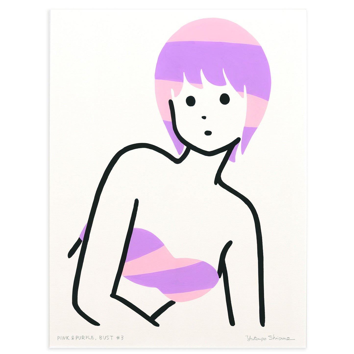 Pink & purple, Bust #3