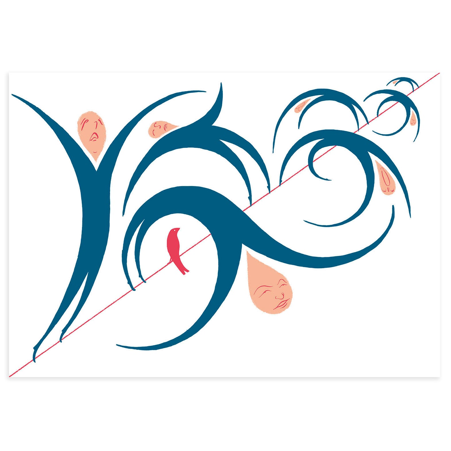 The thin line of the present