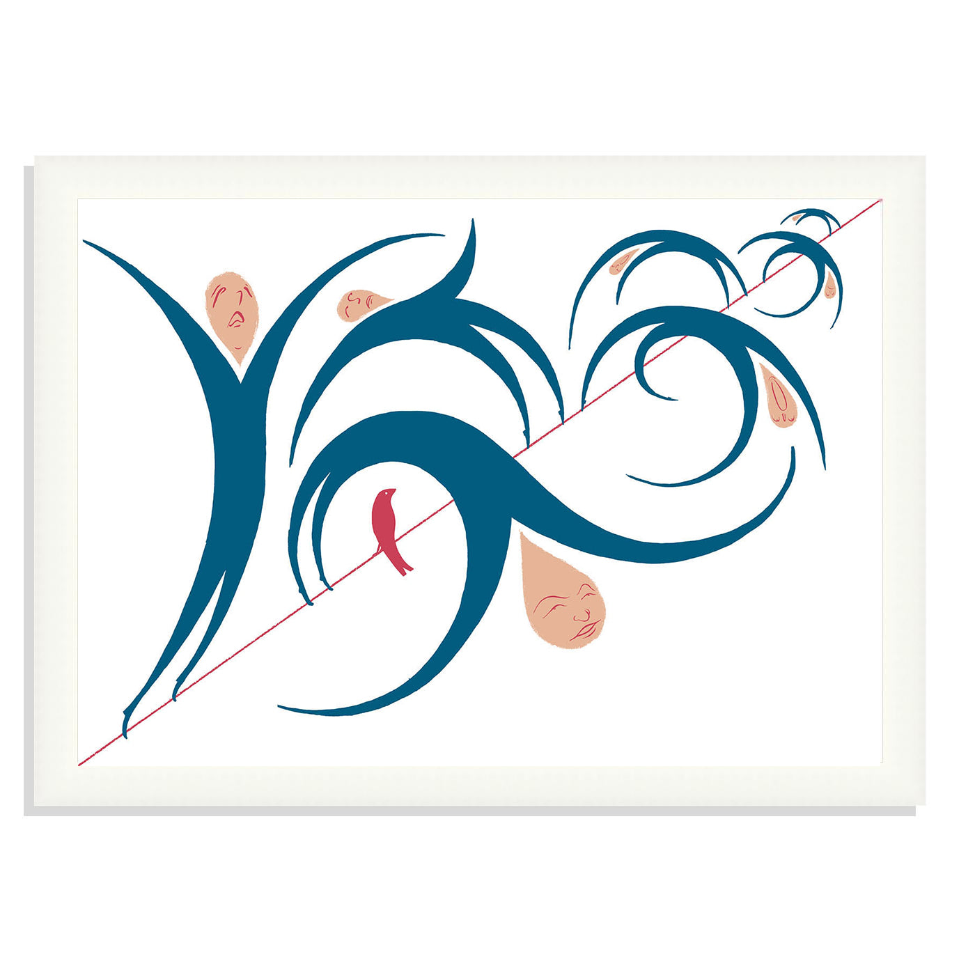 The thin line of the present